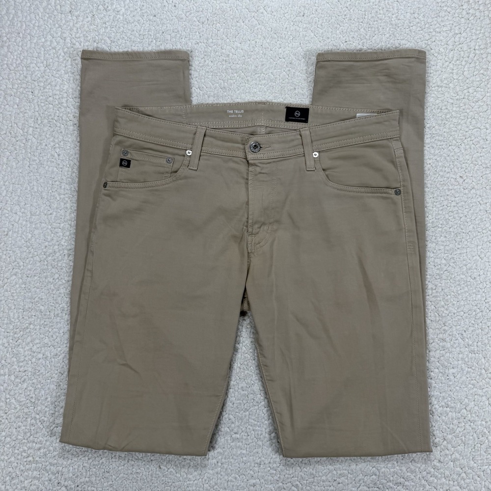 AG Adriano Goldschmied Tellis Slim Pants Men's 33x36 (Actual 35x36) Minimalist